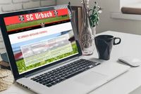 neue Website des SC Urbach Abteilung Fusssball - moderner -strukturiert