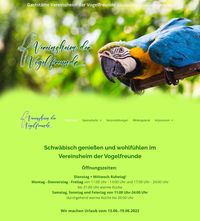neue Website - Gaststätte Vogelfreunde Kornwestheim - Silu Social Meida